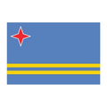 Flag of Aruba Temporary Tattoo (1.5"x2")